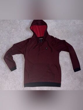 RVCA Marina Henley Pullover Hoodie Burgundy Maroon Long Sleeve Size
Large